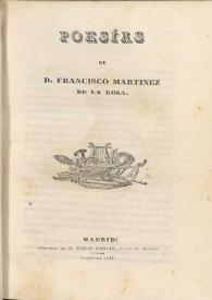 Poesías / de Francisco Martínez de la Rosa | Biblioteca Virtual Miguel de Cervantes