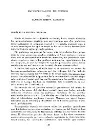Interpretación de Méjico / por Claudio Esteva Fabregat | Biblioteca Virtual Miguel de Cervantes