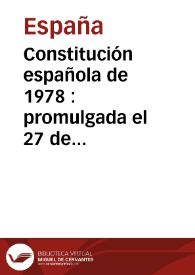 Constitución española de 1978 : promulgada el 27 de diciembre de 1978, reformada el 27 de agosto de 1992 [artículo 13, apartado 2] | Biblioteca Virtual Miguel de Cervantes
