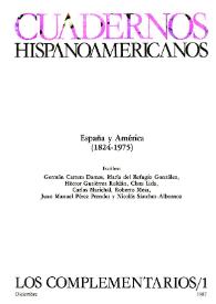 Cuadernos Hispanoamericanos. Los Complementarios/1, diciembre 1987 | Biblioteca Virtual Miguel de Cervantes