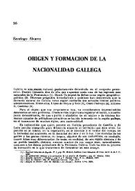 Origen y formación de la nacionalidad gallega / Santiago Álvarez | Biblioteca Virtual Miguel de Cervantes