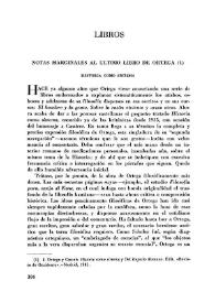 Notas marginales al último libro de Ortega: Historia como sistema / Pedro Laín Entralgo | Biblioteca Virtual Miguel de Cervantes