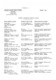 Attachment 2. American Fulbrigh-Hays grantees 1980-81 Academic Year | Biblioteca Virtual Miguel de Cervantes