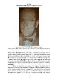 Arturo Zapata Tirado (Manizales?, 1901-1981) [Semblanza] / Paula Andrea Marín Colorado | Biblioteca Virtual Miguel de Cervantes
