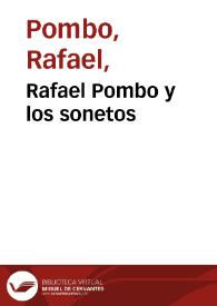 Rafael Pombo y los sonetos | Biblioteca Virtual Miguel de Cervantes