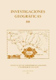 Investigaciones Geográficas. Núm. 66, 2016 | Biblioteca Virtual Miguel de Cervantes