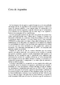 Carta de Argentina / Jorge Andrade | Biblioteca Virtual Miguel de Cervantes