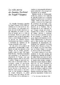 "La vida perra de Juanita Narboni" de Ángel Vázquez / José Teruel Benavente | Biblioteca Virtual Miguel de Cervantes