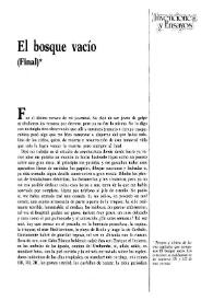 El bosque vacío (Final) / Juan Malpartida | Biblioteca Virtual Miguel de Cervantes