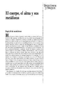 El cuerpo, el alma y sus metáforas / Juan Malpartida | Biblioteca Virtual Miguel de Cervantes