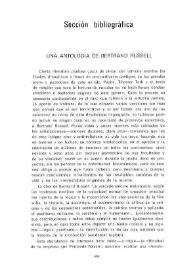 Una antología de Bertrand Russell / Fernando Savater | Biblioteca Virtual Miguel de Cervantes