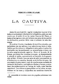 Páginas de la leyenda de la Pampa. La cautiva / Manuel Ugarte | Biblioteca Virtual Miguel de Cervantes