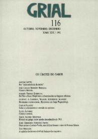 Grial : revista galega de cultura. Núm. 116, 1992 | Biblioteca Virtual Miguel de Cervantes