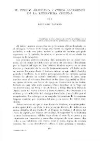 El pueblo araucano y otros aborígenes en la literatura chilena / por Lautaro Yankas | Biblioteca Virtual Miguel de Cervantes