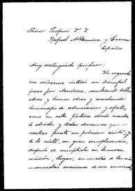 Carta de Elisa Ferrari Orfanarte a Rafael Altamira. Buenos Aires, 14 de abril de 1910  | Biblioteca Virtual Miguel de Cervantes
