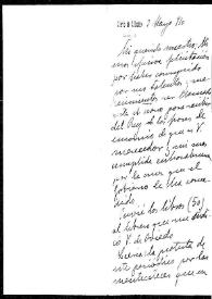 Carta de Emilio Costa a Rafael Altamira. Alicante, 3 de mayo de 1910 | Biblioteca Virtual Miguel de Cervantes