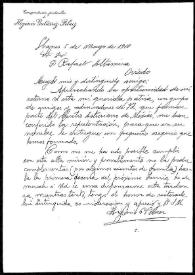 Carta de Higinio Gutiérrez Pelaez a Rafael Altamira. Llanes, 5 de mayo de 1910 | Biblioteca Virtual Miguel de Cervantes