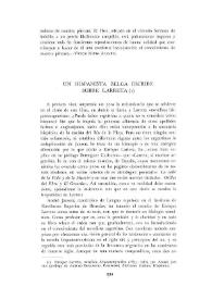 Un hispanista belga escribe sobre Larreta / Jaime de Echanove Guzmán | Biblioteca Virtual Miguel de Cervantes