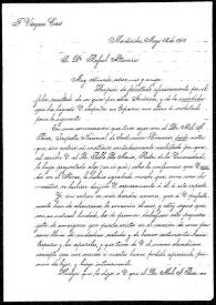Carta de Francisco Vázquez Cores a Rafael Altamira. Montevideo, 12 de mayo de 1910 | Biblioteca Virtual Miguel de Cervantes