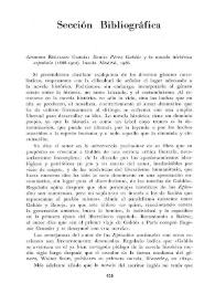 Antonio Regalado García: "Benito Pérez Galdós y la novela histórica española" (1868-1912). Ínsula. Madrid, 1966 / María Alfaro | Biblioteca Virtual Miguel de Cervantes