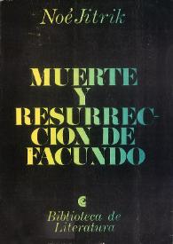 Muerte y resurrección de "Facundo" / Noé Jitrik | Biblioteca Virtual Miguel de Cervantes
