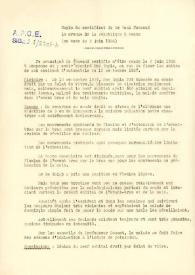 Copie du certificat du Dr. Paul Foucaud lo avenue de la République à Meaux. Meaux, 5 de junio de 1938 | Biblioteca Virtual Miguel de Cervantes