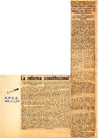 La reforma constitucional | Biblioteca Virtual Miguel de Cervantes