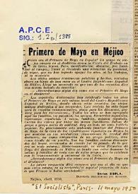 Primero de mayo en Méjico / Carlos Esplá | Biblioteca Virtual Miguel de Cervantes