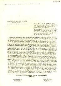 Carta del Círculo Cultural Pablo Iglesias al Círculo Cultural Jaime Vera. México D. F., 11 de agosto 1945 | Biblioteca Virtual Miguel de Cervantes