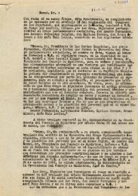 Carta del PSOE al Presidente del Gobierno. México D. F., 17 de abril 1946 | Biblioteca Virtual Miguel de Cervantes