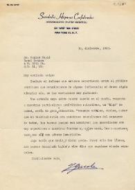 Carta de J. G. Malo a Carlos Esplá. Nueva York, 30 de diciembre de 1953 | Biblioteca Virtual Miguel de Cervantes