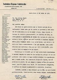 Carta de Jesús González Malo y Alberto Uriarte a Carlos Esplá. Nueva York, 23 de enero de 1961 | Biblioteca Virtual Miguel de Cervantes