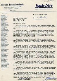 Carta de Agustín Carcagente a Carlos Esplá. Nueva York, 2 de marzo de 1962 | Biblioteca Virtual Miguel de Cervantes