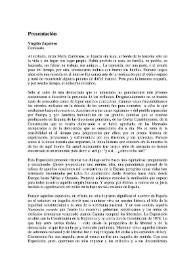 Exilio. Presentación / Virgilio Zapatero | Biblioteca Virtual Miguel de Cervantes