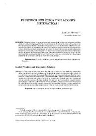 Principios implícitos y relaciones sistemáticas / Juan Luis Moreno | Biblioteca Virtual Miguel de Cervantes