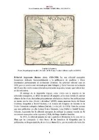 Editorial Argonauta (Buenos Aires, 1920-1930) [Semblanza] / Rocío Hernández Arias | Biblioteca Virtual Miguel de Cervantes