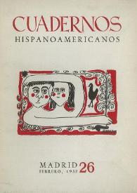 Cuadernos Hispanoamericanos. Núm. 26, febrero 1952 | Biblioteca Virtual Miguel de Cervantes