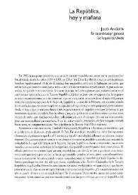 La República, hoy y mañana / Julio Anguita | Biblioteca Virtual Miguel de Cervantes