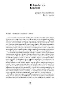 El derecho a la República / Joaquín Navarro Estevan | Biblioteca Virtual Miguel de Cervantes