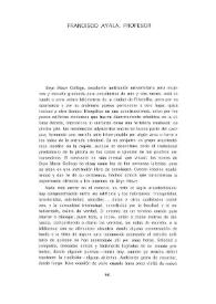 Francisco Ayala, profesor / Agnes M. Gullón | Biblioteca Virtual Miguel de Cervantes