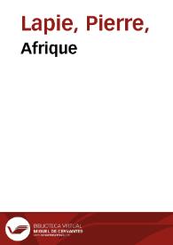 Afrique | Biblioteca Virtual Miguel de Cervantes