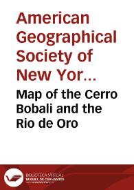 Map of the Cerro Bobali and the Rio de Oro | Biblioteca Virtual Miguel de Cervantes