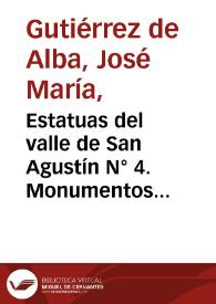 Estatuas del valle de San Agustín N° 4. Monumentos prehistóricos de Colombia | Biblioteca Virtual Miguel de Cervantes