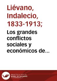 Los grandes conflictos sociales y económicos de nuestra historia Tomo II | Biblioteca Virtual Miguel de Cervantes