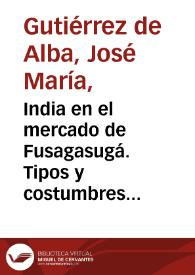 India en el mercado de Fusagasugá. Tipos y costumbres de Colombia | Biblioteca Virtual Miguel de Cervantes