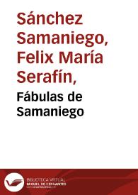 Fábulas de Samaniego | Biblioteca Virtual Miguel de Cervantes