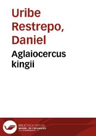 Aglaiocercus kingii | Biblioteca Virtual Miguel de Cervantes