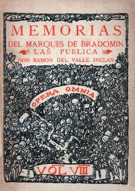 Sonata de invierno. Memorias del Marqués de Bradomín / las publica don Ramón del Valle Inclán