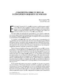 ¿Concepción-libro de reglas o concepción-orquesta de normas? / Marisa Iglesias Vila | Biblioteca Virtual Miguel de Cervantes