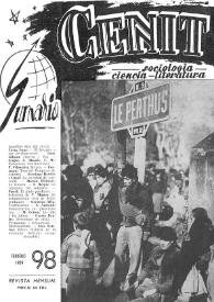 Cenit : Revista de Sociología, Ciencia y Literatura. Año IX, núm. 98, febrero 1959 | Biblioteca Virtual Miguel de Cervantes